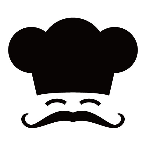 베이커리 아이콘1 / 빵가게 요리사 식당 콧수염아저씨 시트컷팅 데코 그래픽 스티커
