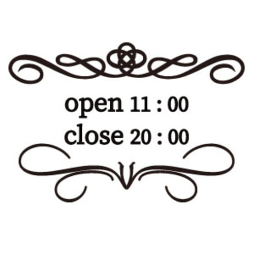 OPEN CLOSE 오픈 클로즈 영업시간표시용 스티커7