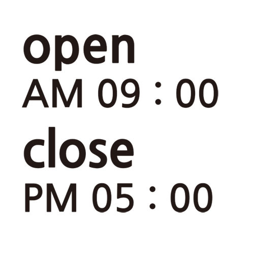 OPEN CLOSE 오픈 클로즈 영업시간표시용 스티커13 심플오픈클로즈