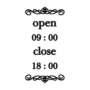 OPEN CLOSE 오픈 클로즈 영업시간표시용 스티커9