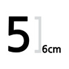 숫자 6cm 나눔고딕  볼드 글자컷팅 스티커