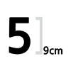 숫자 9cm 나눔고딕  엑스트라 볼드 글자컷팅 스티커