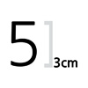 숫자 3cm 나눔고딕  레귤러 글자컷팅 스티커