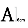 영어 6cm 나눔명조  엑스트라 볼드 글자컷팅 스티커