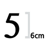 숫자 6cm 나눔명조  엑스트라 볼드 글자컷팅 스티커
